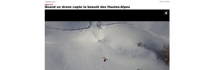 BUZZ ! : Le Dauphiné publie notre vidéo Winter Drone